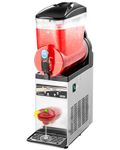 VEVOR Commercial Frozen Drink Maker, 15L Single Tank Slushy Machine, 60 Cups Stainless Steel Margarita Smoothie Frozen Drink Machine, Slushie Maker for Home Party Restaurants Cafe Bars