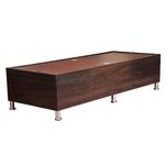 Caspian Furniture Wood Textured Single Bed Without Side Storage |Portable Bed | Single Bed Divan |(72 x 36 inch Matress Size), Bed Size 74X38X18 Inch