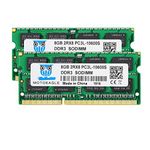 DDR3 1333 SODIMM 16GB Kit (8GBx2) PC3 10600S 8GB DDR3L 1333MHz 2Rx8 PC3-10600 204-pin 1.35V/1.5V Laptop Memory