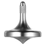CHEETOP Food Grade 304 Stainless Steel Metal Spinning Top, Precision EDC Decompression Entertainment Leisure Desk Gyro Toys, Continue to Rotate for More Than 5 Minutes (Silver)