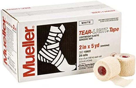 Mueller Venda Tear-Light Tape Venda, Unisex Adulto, Blanca, 5cm x 4.5m
