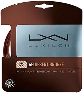 Luxilon 4G 125 Tennis String - Set, Desert Bronze