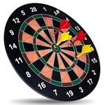 Storio Premium Magnetic Dart Board with 4 Darts - Fun Indoor and Outdoor Dart Game Set Toys for All Ages Kids, Boys and Girls - 15 Inch