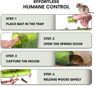 MSR XL Humane Mouse Traps, 2-Pack – Extra Large Rodent Catcher