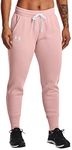Under Armour Women's Rival Fleece Joggers Sweatpants, Purple (676), S
