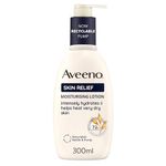 Aveeno Skin Relief Moisturising Lotion (1x 300ml) With Soothing Triple Oat Complex & Shea Butter, 72-Hour Intense Hydration, Helps Relieve Dryness and Tightness, Suitable for Sensitive Skin