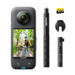 Insta360 X3 Bullet Time Kit - Waterproof 360 Action Camera with 1/2" 48MP Sensors, 5.7K 360 Active HDR Video, 72MP 360 Photo, 4K Single-Lens, 60fps Me Mode, Stabilization, 2.29" Touchscreen