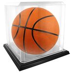 US Flag Store FLGCSHB1000033633 Acrylic Basketball Base Display Case, Clear, Black