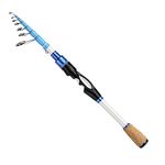 EOW XPEDITE MAX Portable Telescopic Casting/Spinning Fishing Rods, 24T Carbon Rod Blanks & Solid Carbon Tip, Split Cork Grips, Travel Rod, Short Collapsible Rods