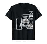 Formula Racecar Schematic Race Car Driver Formula Racing T-Shirt