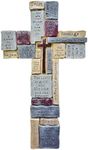 Imerance Inspirational Resin Wall Cross,11 Inch Crucifix Wall Cross,Christian Decor,Christian Gifts and Religious Gifts for Women,Men