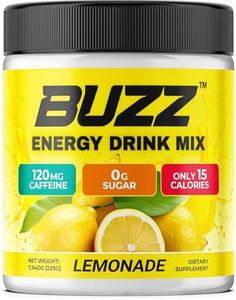 Morning Buzz Energy Drink Powder - Energy Boost Energy Drink - Sugar-Free Energy with Antioxidants - Morning Kick and Sports Nutrition Endurance Product - 30 Servings, Lemonade, 8 Ounces