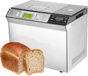 Andrew James 13-in-1 Bread Maker Machine, Simple Homemade Bread, Fresh Loaves Every Time, Gluten-Free Option, Crust Control, Keep Warm Function & Auto Ingredient Dispenser, Bake 13 Types of Bread