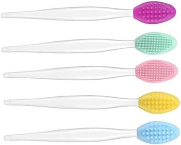 5pcs Lip Exfoliator Facial Cleansing Brush Lip Exfoliate Soft Lip Scrub Brush Silicone Exfoliating Lip Brush Lip Scrub Stick Lip Scrubber Brush Tools Applicator Silica Gel