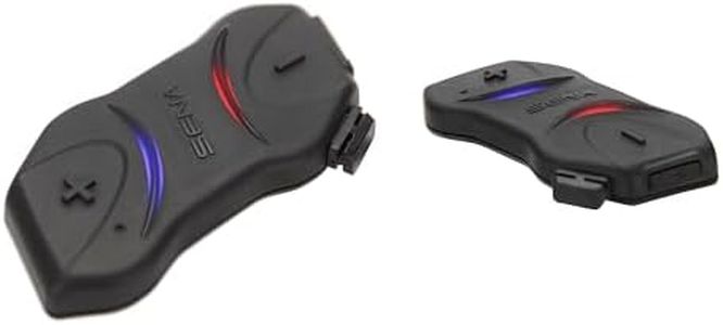 Sena SMH10R Low Profile Motorcycle Bluetooth Headset and Intercom Dual Pack - SMH10RD-01,Black,Medium