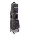 Samsonite The Protector Hardside and Softisde Golf Travel Bag with Shark Wheels, Waterproof Exterior, Black