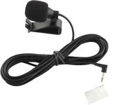 Car Microphone, 3.5mm TS Plug Noise Cancelling Mic with 3M Cable & Clip, Plug and Play External Mic for Kenwood, Sony, JVC, Alpine Vehicle Stereo, GPS, Radio, DVD Player