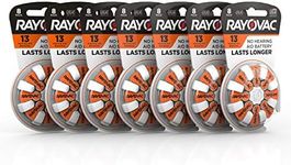 Rayovac Size 13 Hearing Aid Batteries (56 Pack), Size 13 Batteries