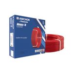 Anchor by Panasonic Advance FR Electric Wire | 1 sq mm PVC Insulated Copper Wire for Home Wiring | 90 Meter Electric Wire Cable for Industrial and Domestic Connections (Red, 27390RD)