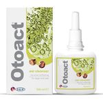 ICF | Otoact | Cat And Dog Ear Cleaner | Dog Ear Drops To Stop Wax Build Up, Head Shaking, Discomfort, Ear Odour & Scratching | Cat And Dog Ear Cleaning Solution | Dropper Bottle 100ml