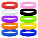 Silicone Wristbands Pack of10,Colours Available,Personalised Wristbands Anti-Static Wristband School Sports Party Wristbands,Party Events for Men Women Boys Girls