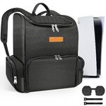 Backpack for PS5 & PSVR2, 2-in-1 Large Travel Bag for PlayStation VR2 & PS 5, Protective Storage Carrying Case Compatible with PlayStation 5 & PS VR2 Gaming Accessories (PS5 VR2 Backpack)