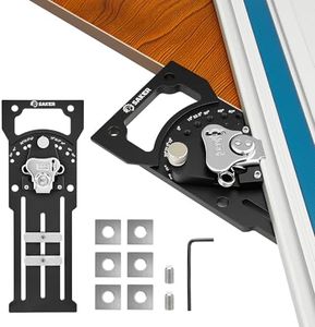Saker Adjustable Angle Track Saw Square with -60° to 60° Quick Angle Stop,Protractor,90 Degree Right Angle Rail Square Guide Compatible with Festool & Makita &Wen& kreg and Dewalt