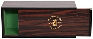 The House of Staunton Slide-top Chess Box (Macassar Ebony)