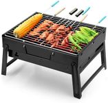 Barbecue Grill Portable BBQ Charcoal Grill Smoker Grill for Outdoor Cooking Camping Hiking Picnics Backpacking