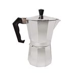 Primula Classic Stovetop Espresso and Coffee Maker, Moka Pot for Italian and Cuban Café Brewing, Greca Coffee Maker, Cafeteras, 6 Espresso Cups, Silver