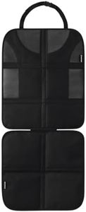 Maxi-Cosi Back Seat Protector, Forward Rearward Facing Car Seat Accessory, Protects Leather and Fabric Car Interior, Strong Anti-Slip Material, Quick installation, Large Size, ISOFIX Compatible, Black