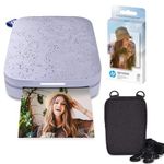 HP Sprocket Portable 2x3 Instant Photo Printer (Lilac) Zink Paper Bundle