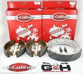 QUALITY GROOVED Front & Rear Brake 