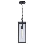 Trans Globe Lighting 40757 BK Oxford Industrial Hanging Lantern, 19.5", Outdoor Black