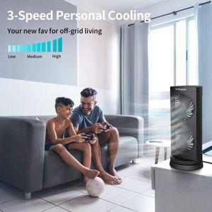 Dr. Prepare Desk Tower Fan – Compact Oscillating Cooling Fan