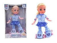 plutofit Musical Dancing Pulley Girl with Flashing Lights and Dancing Doll Toys for Kids