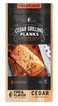 Fire & Flavor Cedar Grilling Planks, 11 Inch, 2 Planks