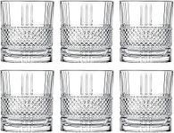 Wosta Whiskey Glass | Clear Crystal Whiskey Glass | 310 ML | Set of 6 (Diamond Cut Whiskey Glass)