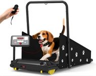 Petbobi Dog Treadmill for Small & Medium Dogs- Quiet Indoor Pet Exercise Machine with 360° Rotatable Display, Remote Control & Wheels, Heavy-Duty 265 lbs Capacity for Fitness & Weight Management