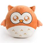 ZGXIONG Stuffed Animals Plush Toys 12" Owls Plush Pillows Cute Plushies Owl Stuffed Animal Plush Owl Toy, Stuffed Owl Plush Toy Brown Owl Pillow for Kids Birthday