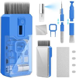 Ordilend Keyboard Cleaning Kit Laptop Cleaner, All-in-One Computer Cleaning Brush Tool, Multi-Function PC Accessories Electronic Cleaner for iPad iPhone Pro Earbuds Camera Monitor with Patent, SkyBlue