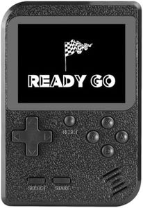 Kid Handheld Game Console with 400 Classic Retro Games, 1020mAh Rechargeable Battery, Portable Haneheld Video Games Player for Boy Girl, Christmas Birthday Gift Present for Kid Adult (Black)
