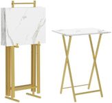 HOOBRO Folding TV Tray Tables, Set 