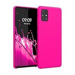 kwmobile Case Compatible with Samsung Galaxy A51 Case - TPU Silicone Phone Cover with Soft Finish - Neon Pink