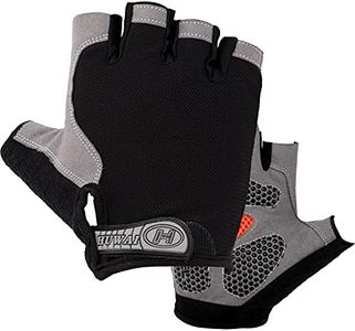 Cycling Gloves with Gel, Fingerless Non-Slip Shock-Absorbing Mountain Bike Gloves, Breathable Training Gloves MTB Road Cycling Gloves for Men Women (L)