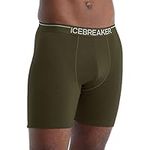 Icebreaker Merino Men's Underwear Anatomica Long Boxers Shorts, Loden, L