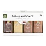 Simply Organic Baking Essentials Spice Kit, Natural, Cinnamon, Pumpkin, Ginger, Pack of 4