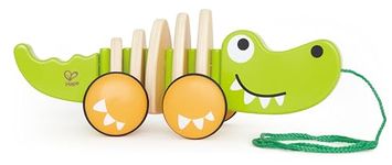 Hape Walk-A-Long Croc Toddler Wooden Pull Along Toy