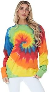 DARESAY Tie Dyed Sweatshirt-Moondance-M