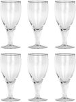 Somil Beautiful Wine Glasses for Memorable Moments, 180 ml, Capacity, Pack of 6, Size: 13.5 X 6 X 6 Cm